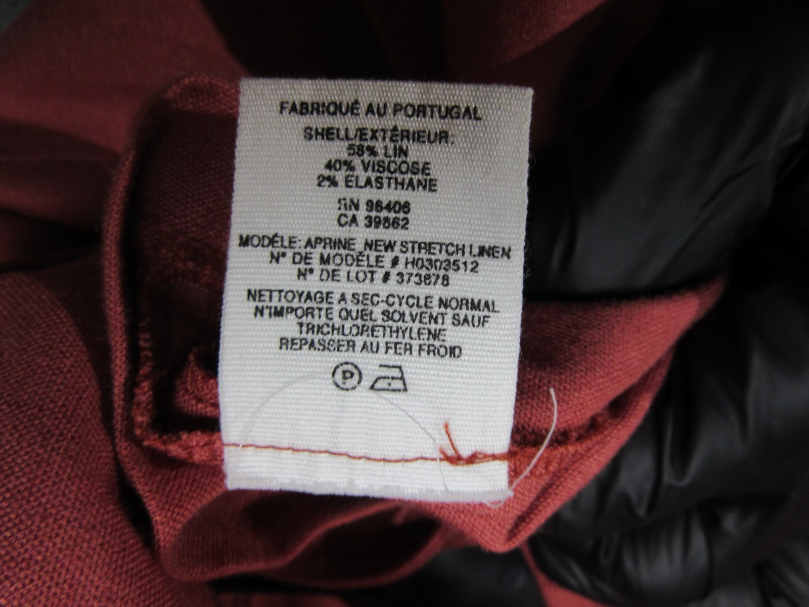 Theory Blouse Womens Medium Pink Coral Stretch Linen Blend 3/4 Sleeve Boat Neck
