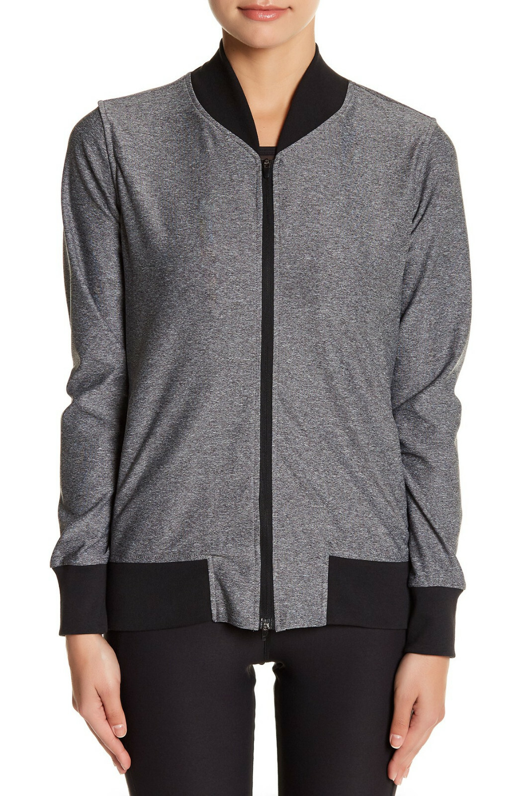 WOMENS sz BOMBER Stretch JACKET Top RUNNING Sports FITNESS Yoga ATHLETIC Workout