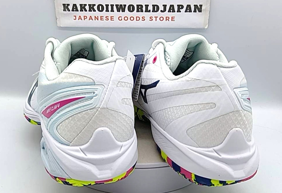 Mizuno Badminton Shoes WAVE CLAW 4 White / Ice Blue 71GA264302 WIDE 2026