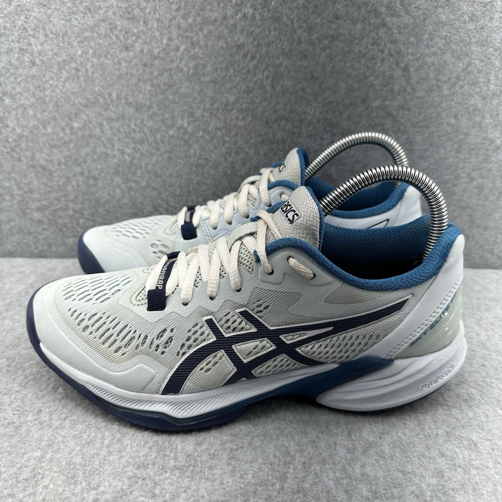 ASICS Sky Elite FF 2 Volleyball Shoes Womens Size 7 Blue Gray Athletic Sneakers