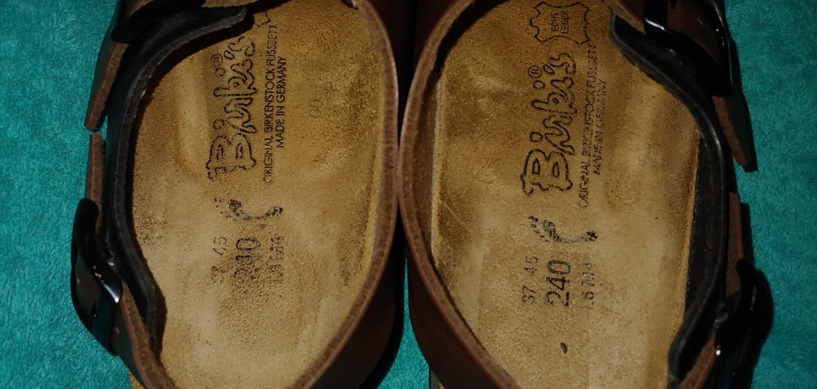 Birkenstocks Birkis Black & Brown 3 (with Heel) Strap Sandals W6 M4 EU37
