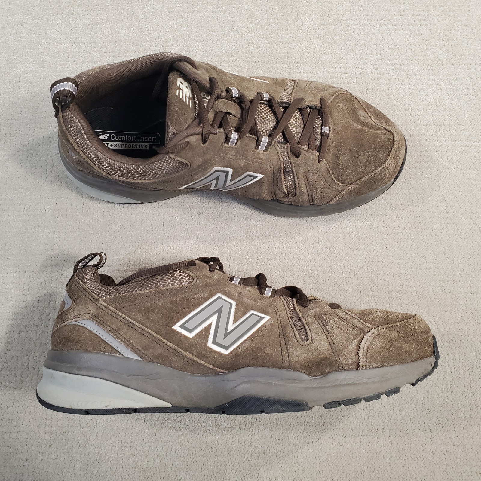 New Balance 608v5 Shoes Mens 10 2E Brown Suede Leather Sneakers Train MX608UB5*