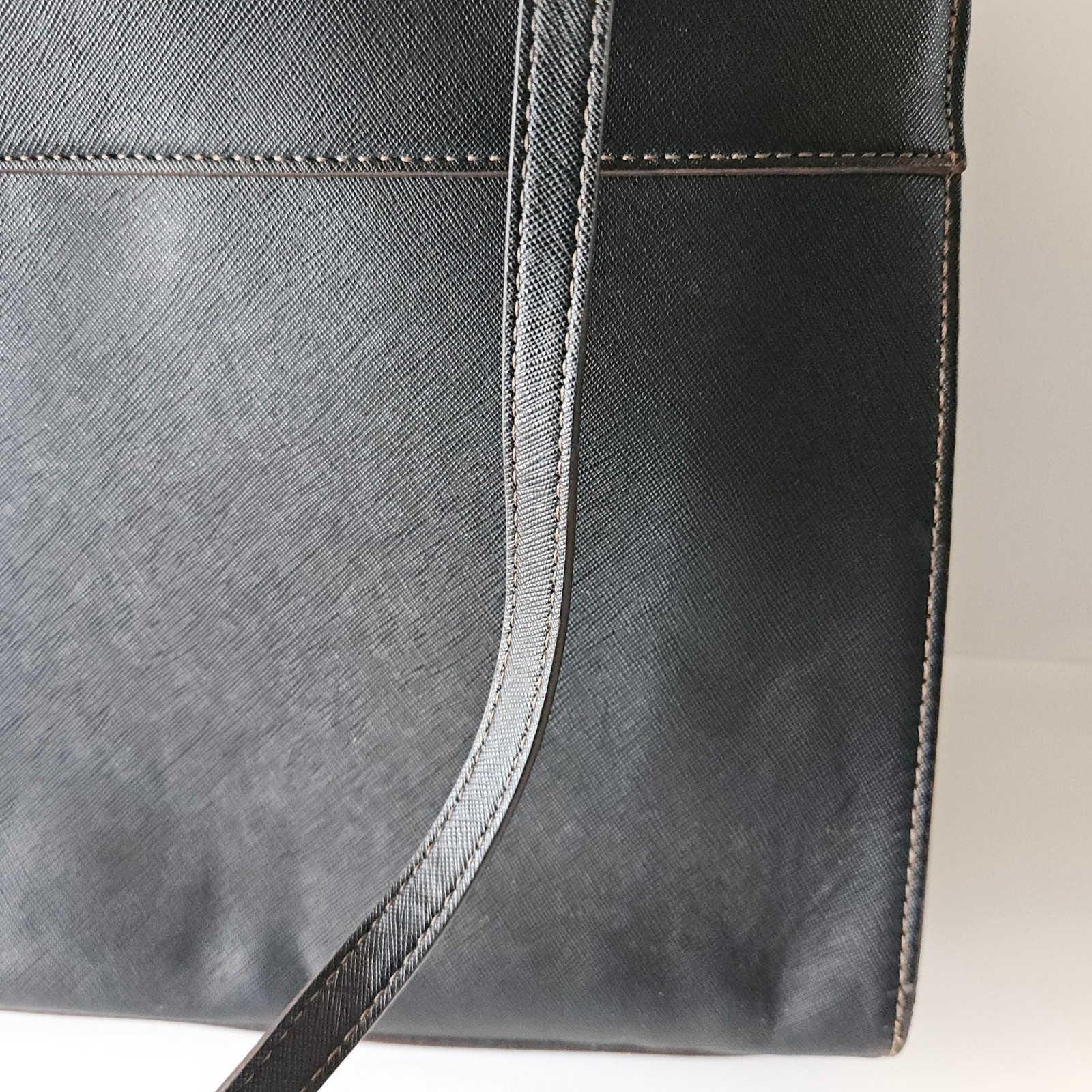 Chaps Shoulder Bag Purse – Black 13in – RN #41381 – Faux Leather – EXCELLENT
