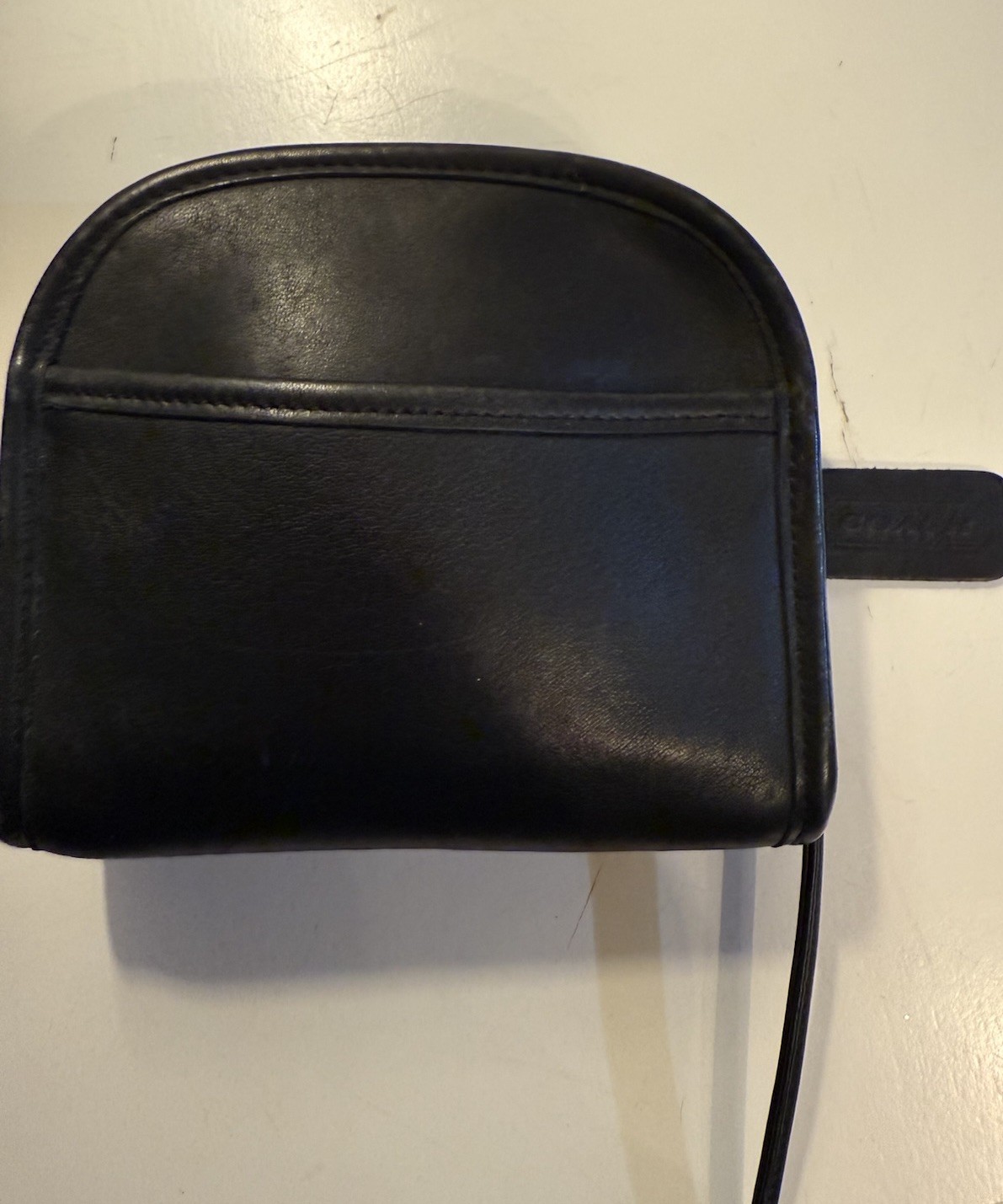 COACH Vintage Mini Abbie Black Leather Crossbody #9017 Purse Handbag Classic