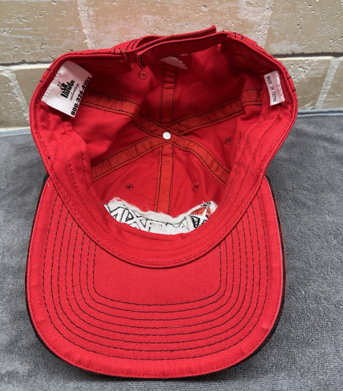 Honda Motocycle Dealer hat cap Red Adjustable strap Dunlop Arai helmet logo