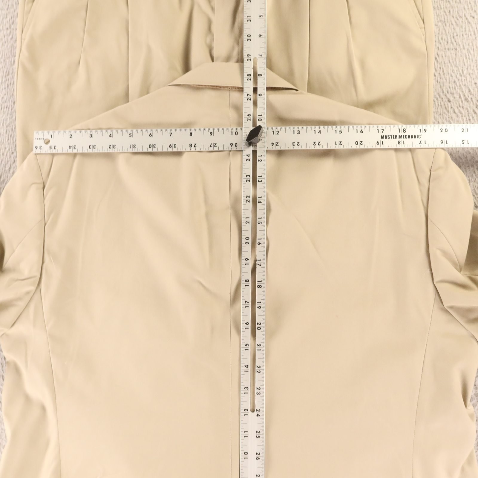 VTG Haspel Suit 42R M 40×29 Beige Jacket Pants Pleated Hopsack