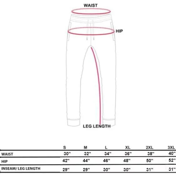 Men’s Fleece Lined Slim Fit Casual Tech Jogger Sweatpants W Zipper Pockets S-3XL