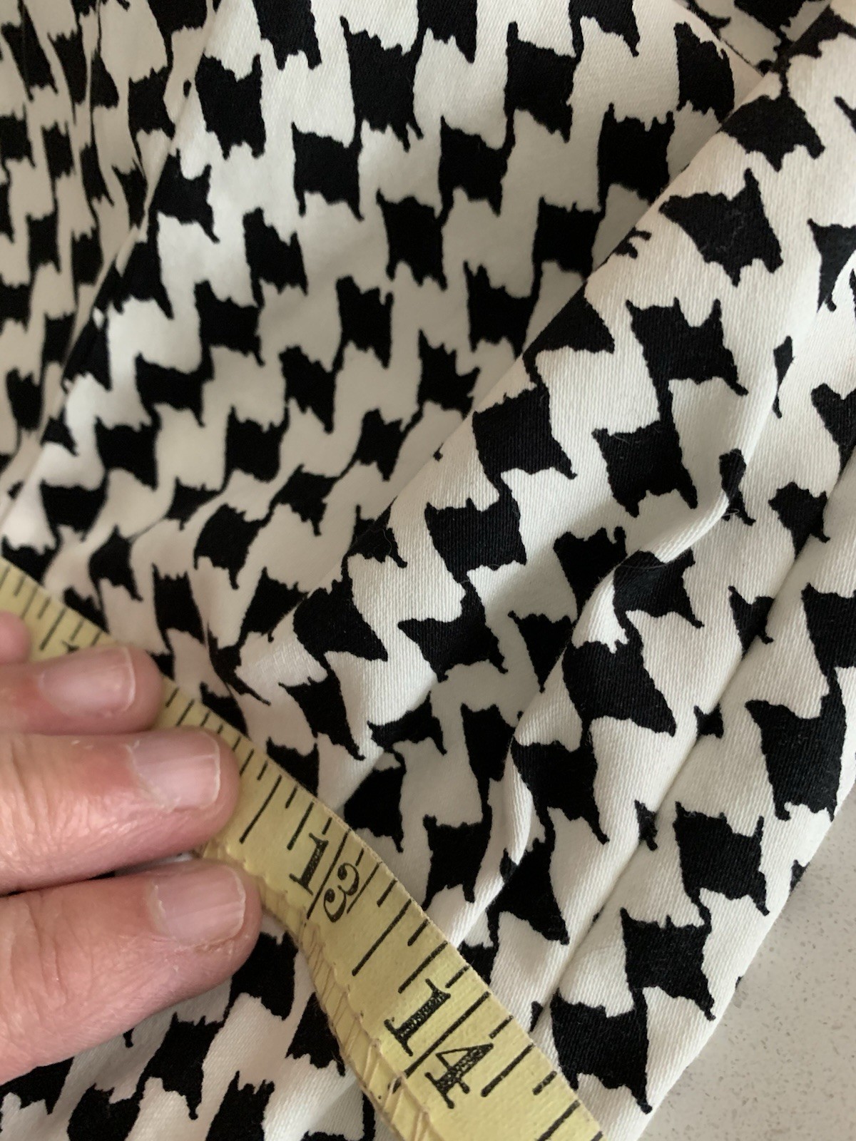 White House Black Market Halter Top Houndstooth 2 NWT Blk/ White