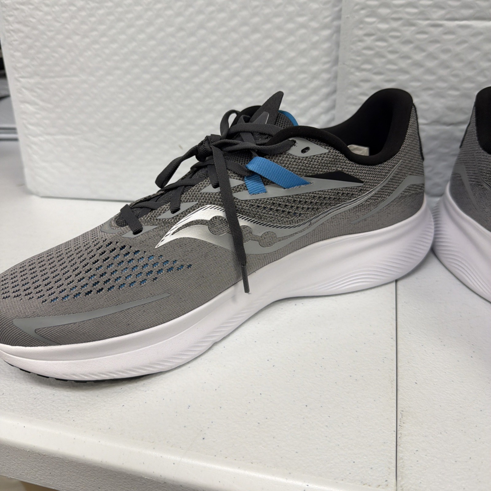 Saucony Ride 13 Wide Alloy Topaz Grey