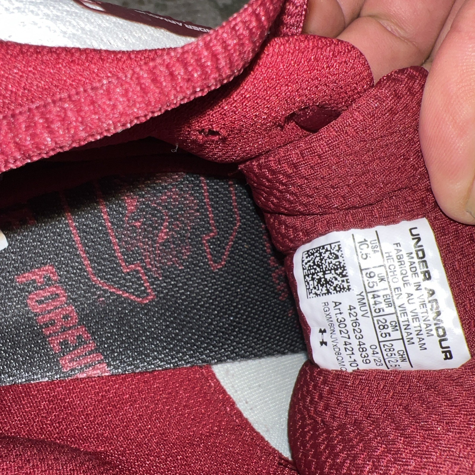 Under Armour UA Spawn 5 South Carolina Gamecocks Shoes both pairs in excellent