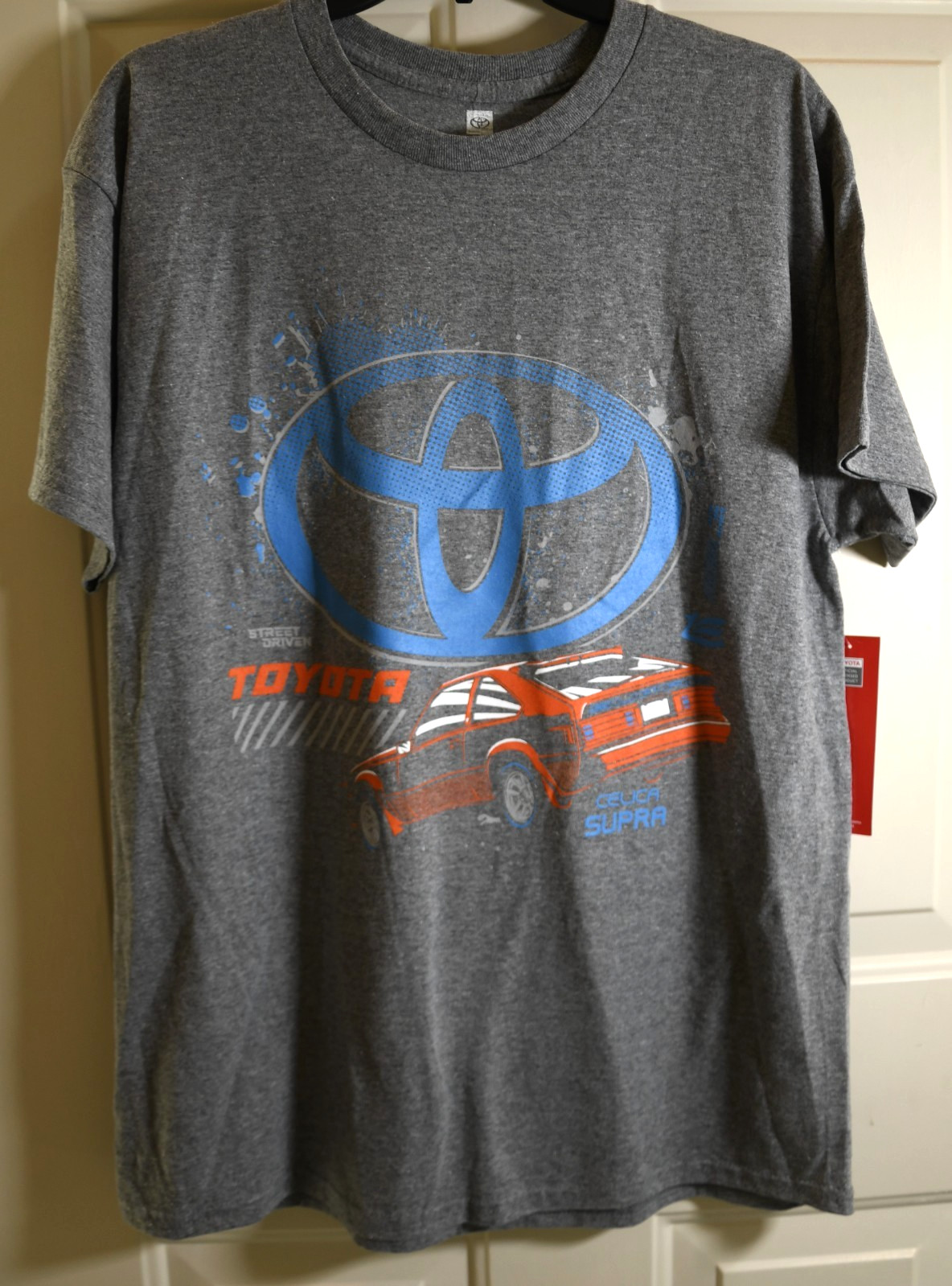 NWT Toyota Celica Supra Men’s Size Large Heather Gray Graphic T-shirt