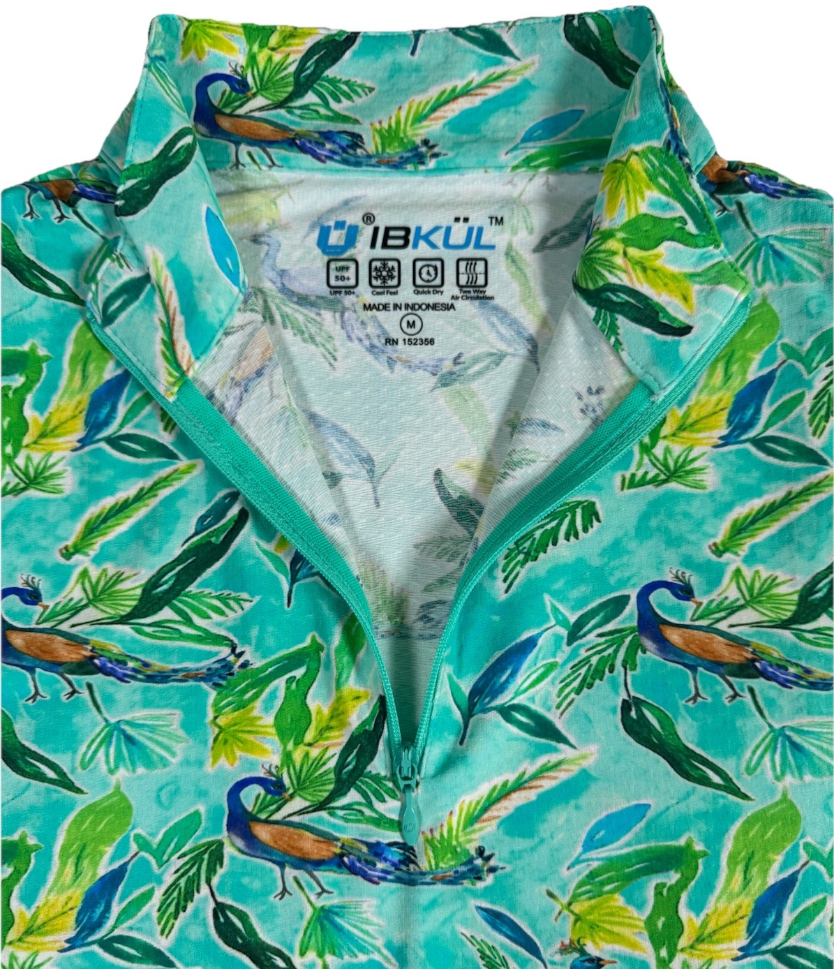 IBKUL Golf Tennis 1/4 Zip Top Pullover Shirt S M L XL Blue Long sleeve Q1
