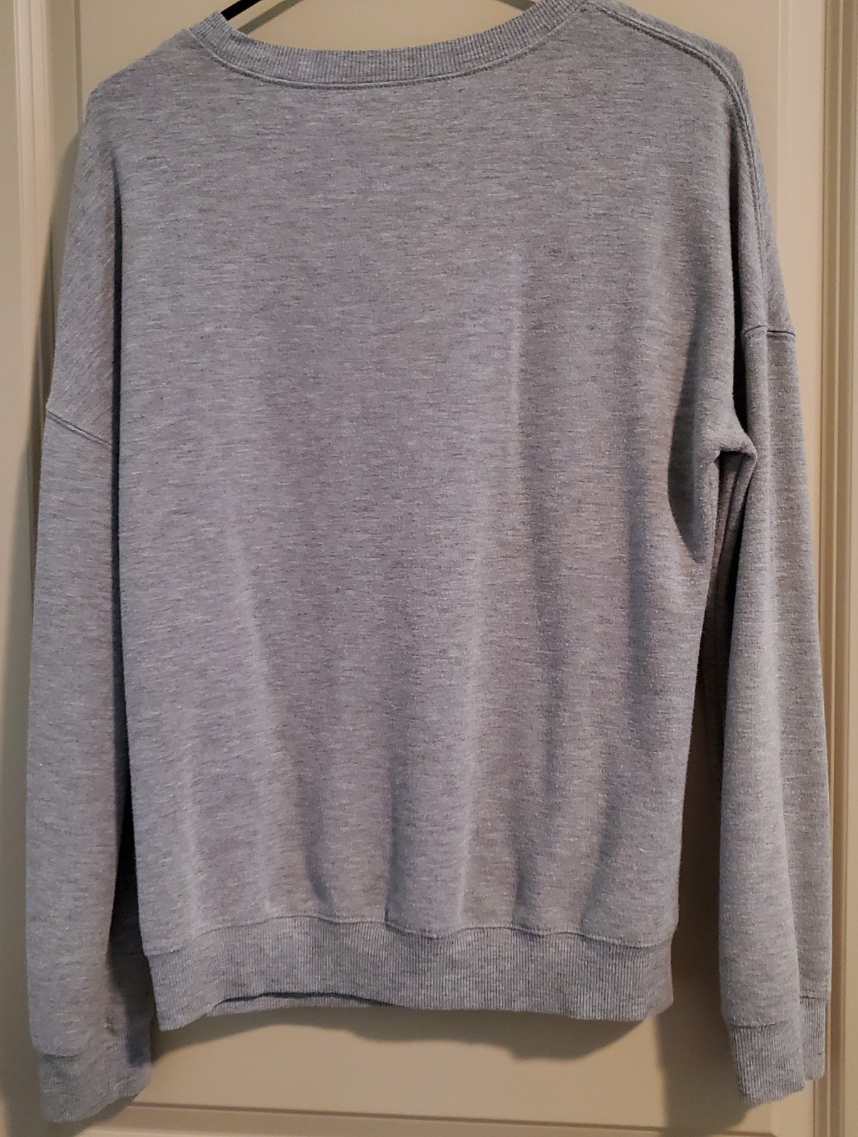 MTV Music Television Sweatshirt S~Leopard Logo on Marl Heather Grey~Soft & Comfy