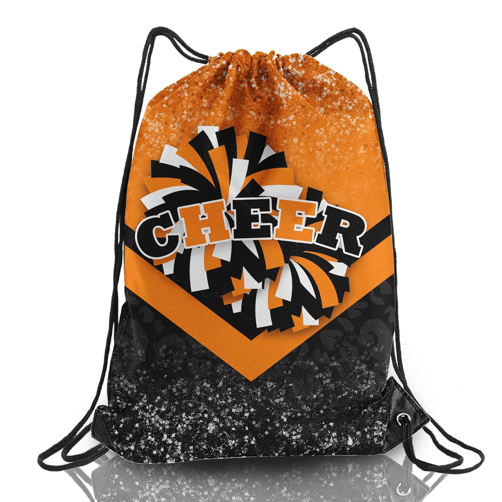 Cheer Drawstring Backpack Cheerleading Drawstring Gym Bag Cheer Accessories C…