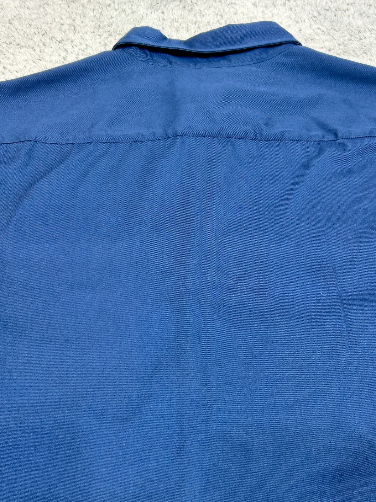 Vintage Big Mac Work Button Shirt Men’s XXL (19-19.5) Navy Blue Canvas Workwear