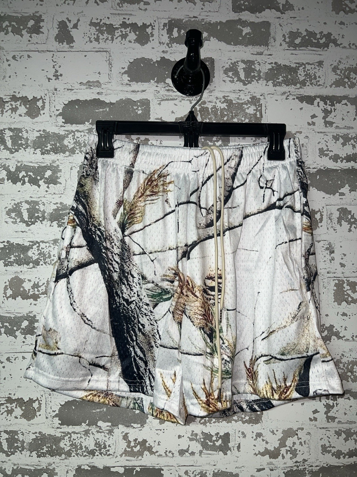 NEW! Studio 1999 Mesh Shorts – Forest Camo Shorts White Size XXS