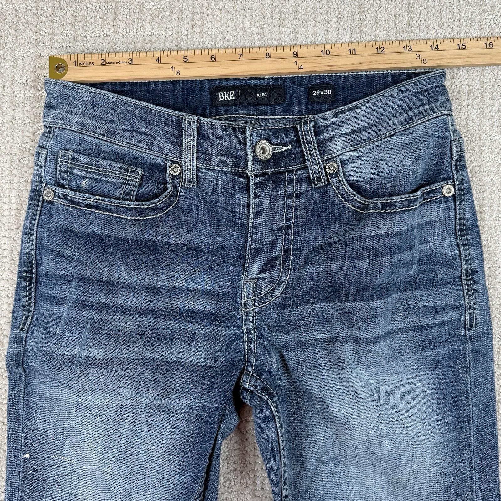 BKE Alec Men’s 29×30 Straight Leg Denim Blue Jeans