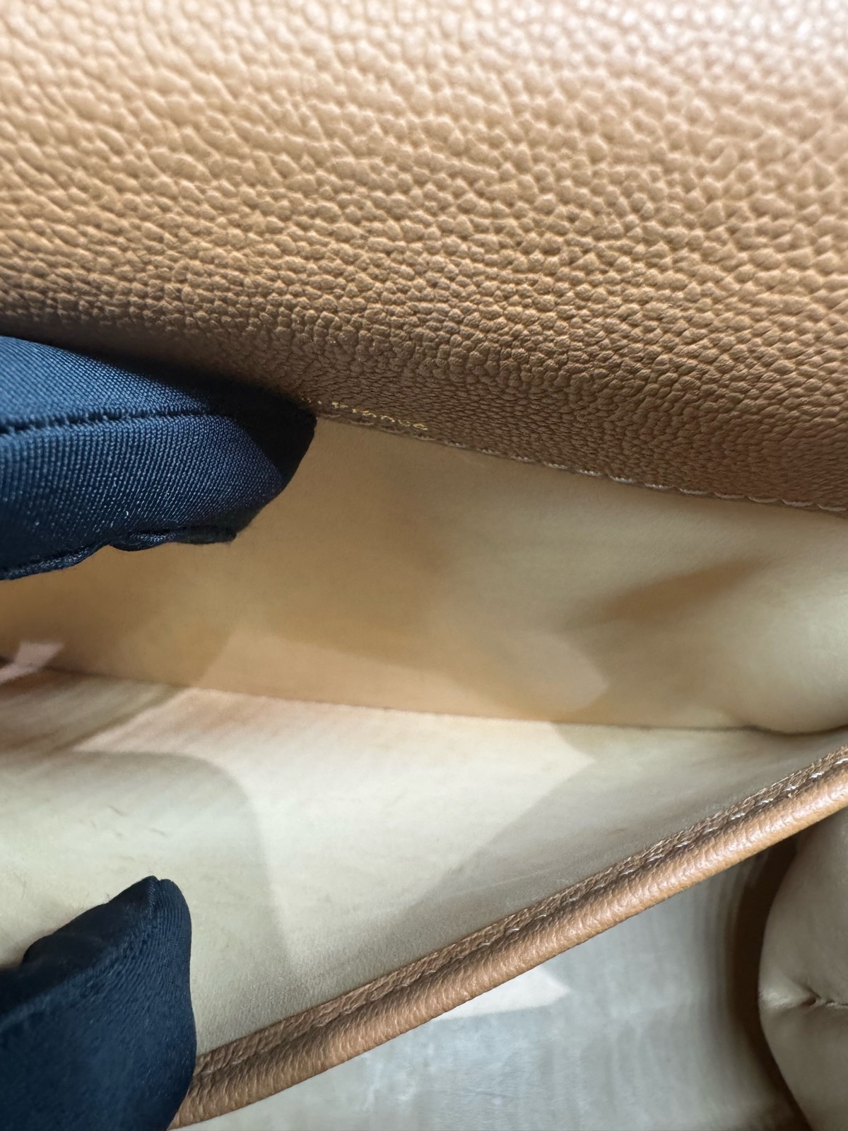 Authentic Delvaux Calfskin Top Handle Bag Golden Brown Gold-Tone eBay AG