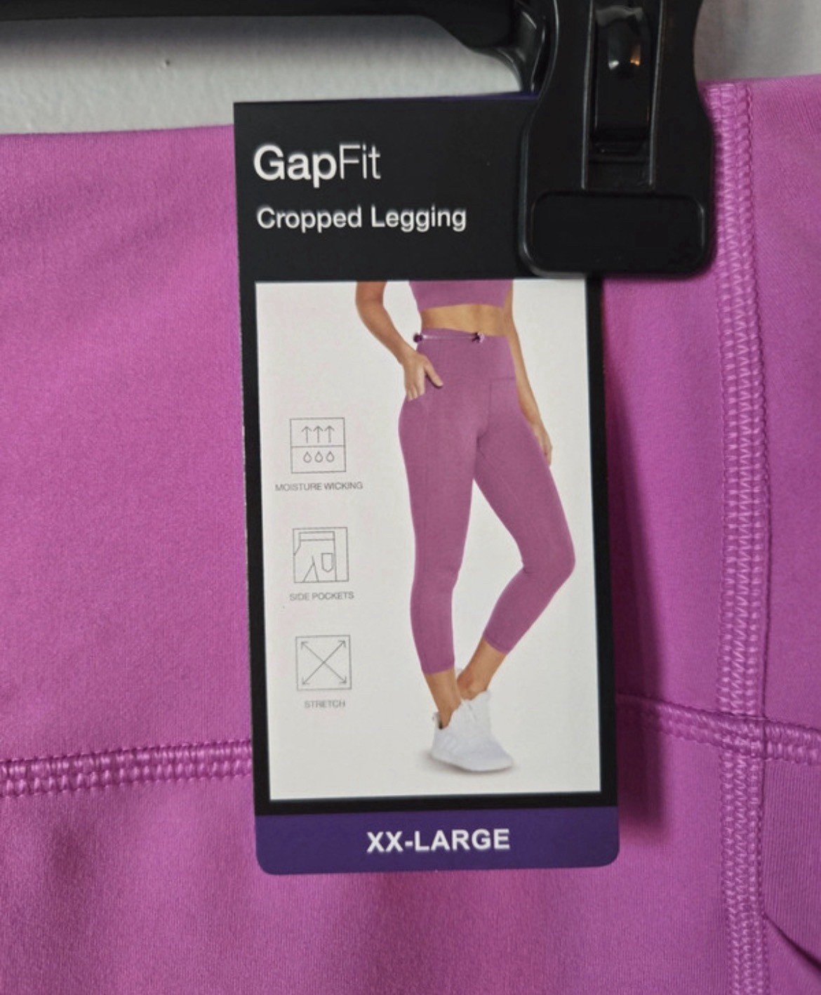 NWT Women’s Gapfit XXL Purple Pink Legging Pants Activewear