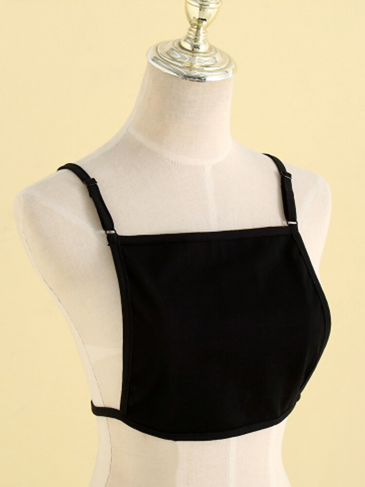 Mock Camisole Wrapped Chest Modesty Panel Vest Cleavage Cover Camisole Thin ~