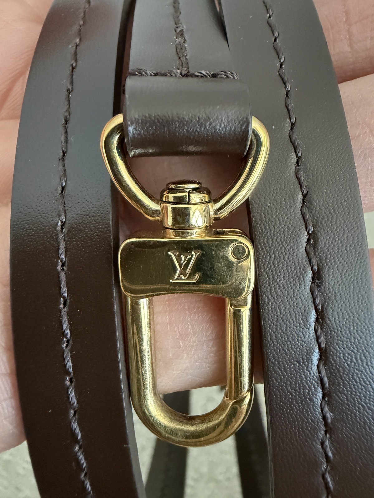Louis Vuitton PM Damier Ebene Brown Replacement Shoulder Crossbody Strap