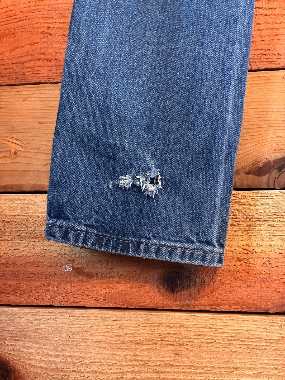 Vintage Wrangler 936PWD Cowboy Cut Jeans 36×27 Distressed Workwear Paint USA Wes