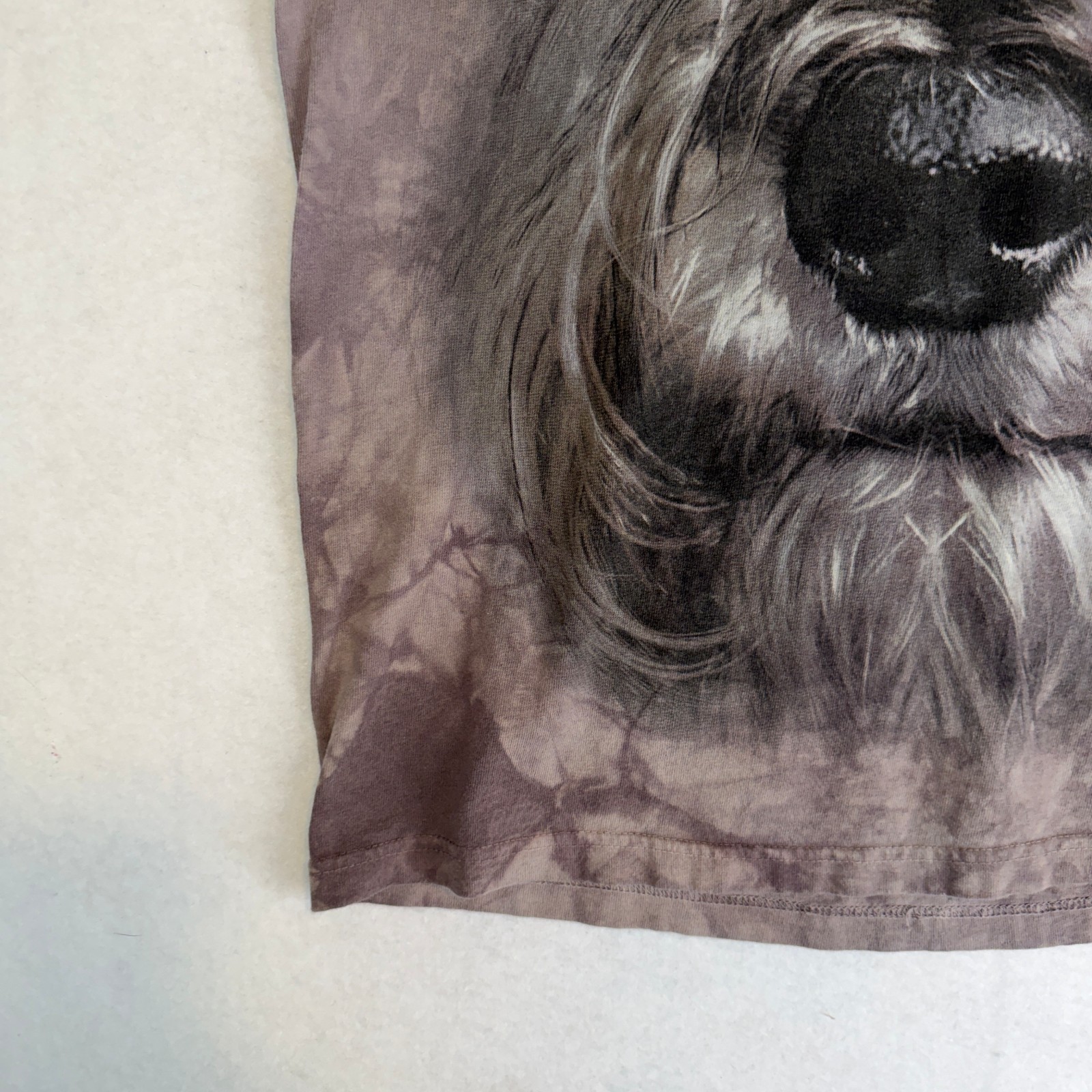 The Mountain Scottish Terrier Dog Tie Dyed Brown All Over Print T-shirt Medium