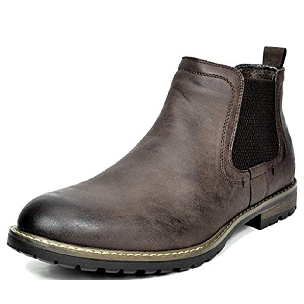 Men’s Chelsea Ankle Boots Classic Dress Casual Elastic Slip On Shoes