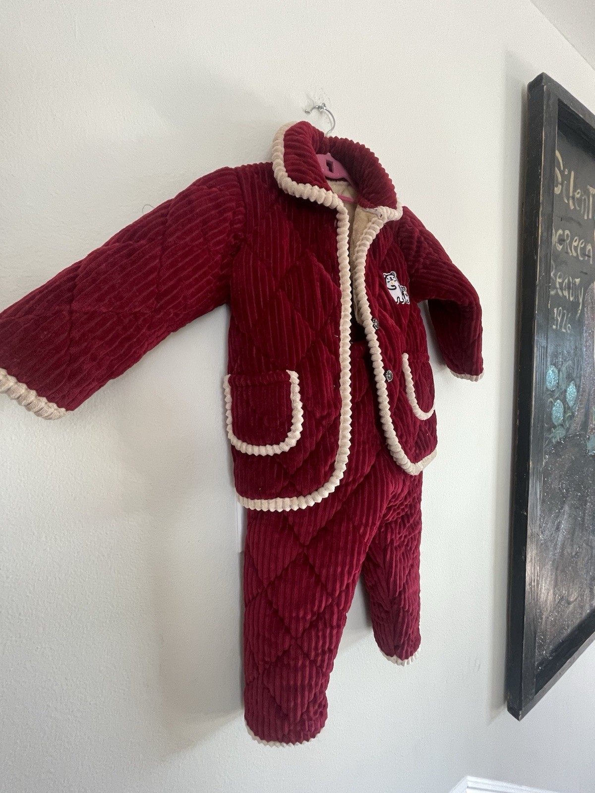 Kids Two Piece Pants And Jacket Comfy Warm Winter Outfit Kids Size Small (5/6)