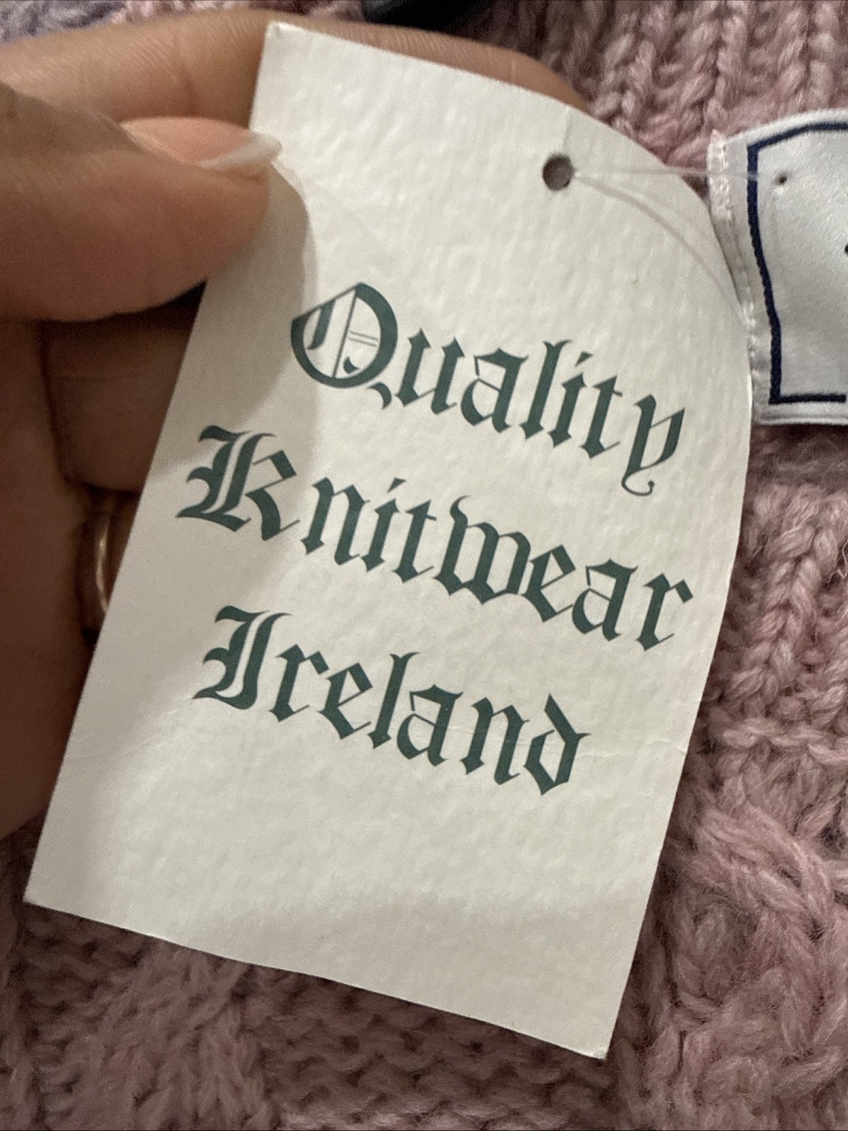 John Molloy Donegal Ireland Sweater Womens Sz XL Wool Cable Chunky Knit NEW NWT