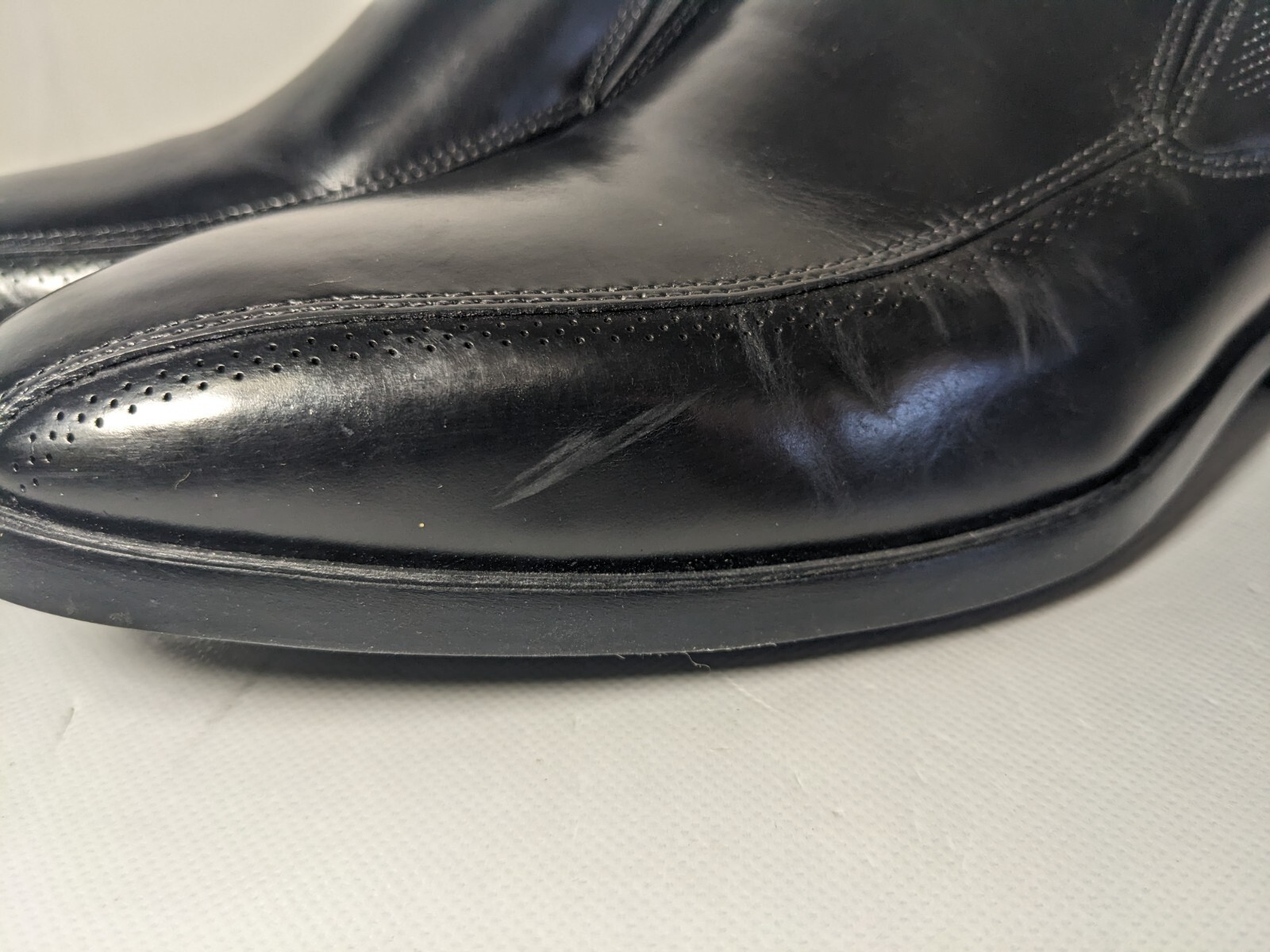 NEW- Men’s Size 10M Section X Leather Dress Shoes Slip-on (892SX0005) Black