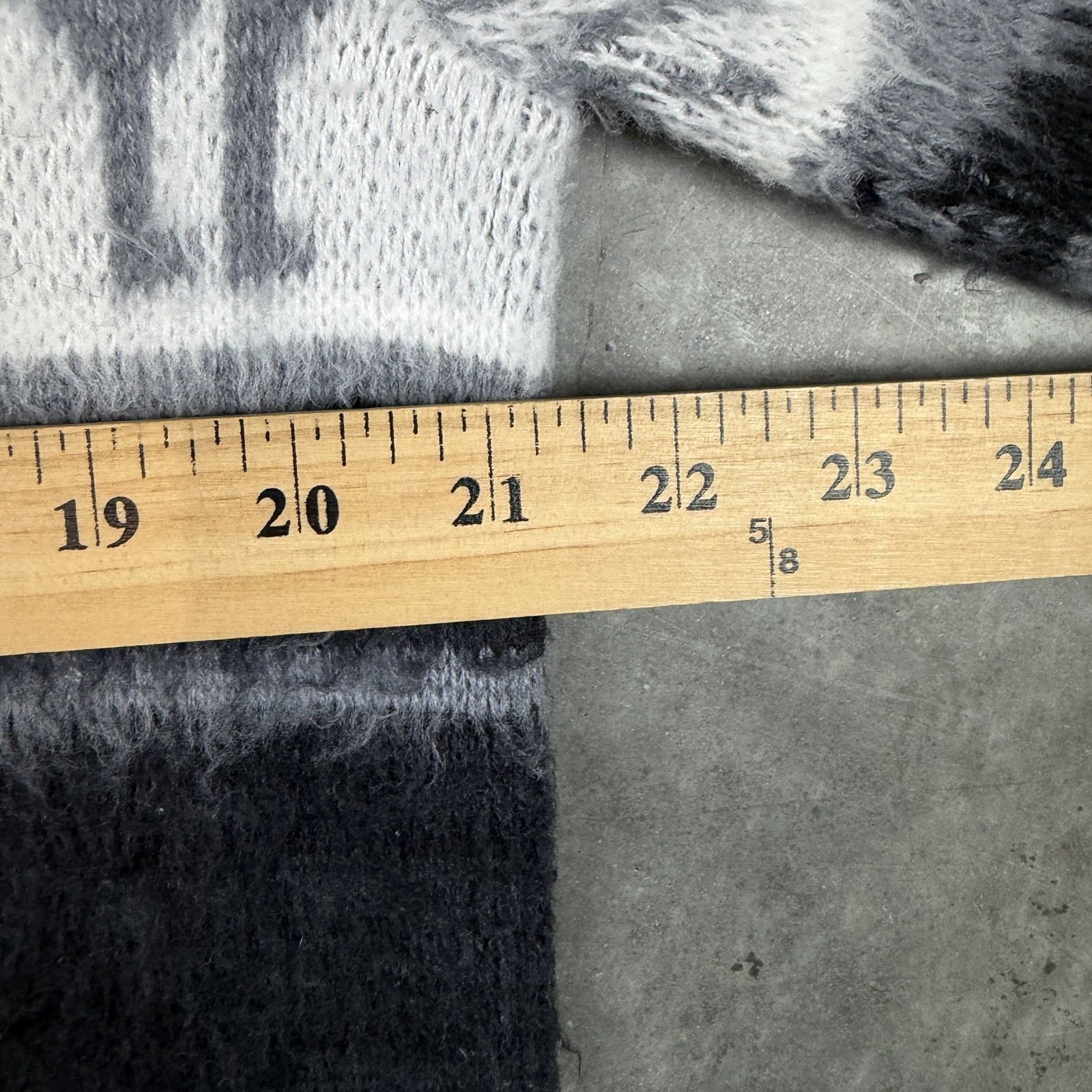 Alpaca Cardigan Mens Medium Black Vintage Button Up Long Sleeve Flaws