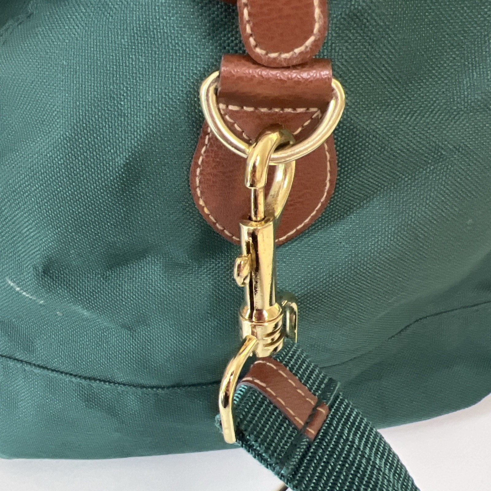 Vintage Ralph Lauren Weekender Duffle Bag 80’s-90’s Green Canvas Travel Tote