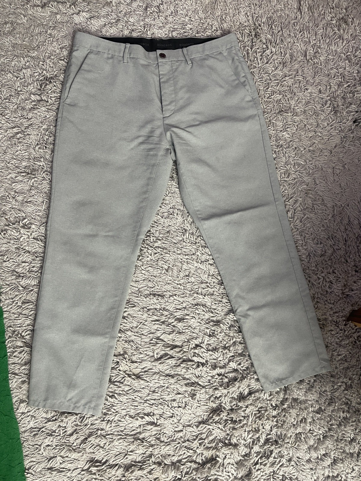 Bonobos Men’s Gray Pants 36×27 Flat Front