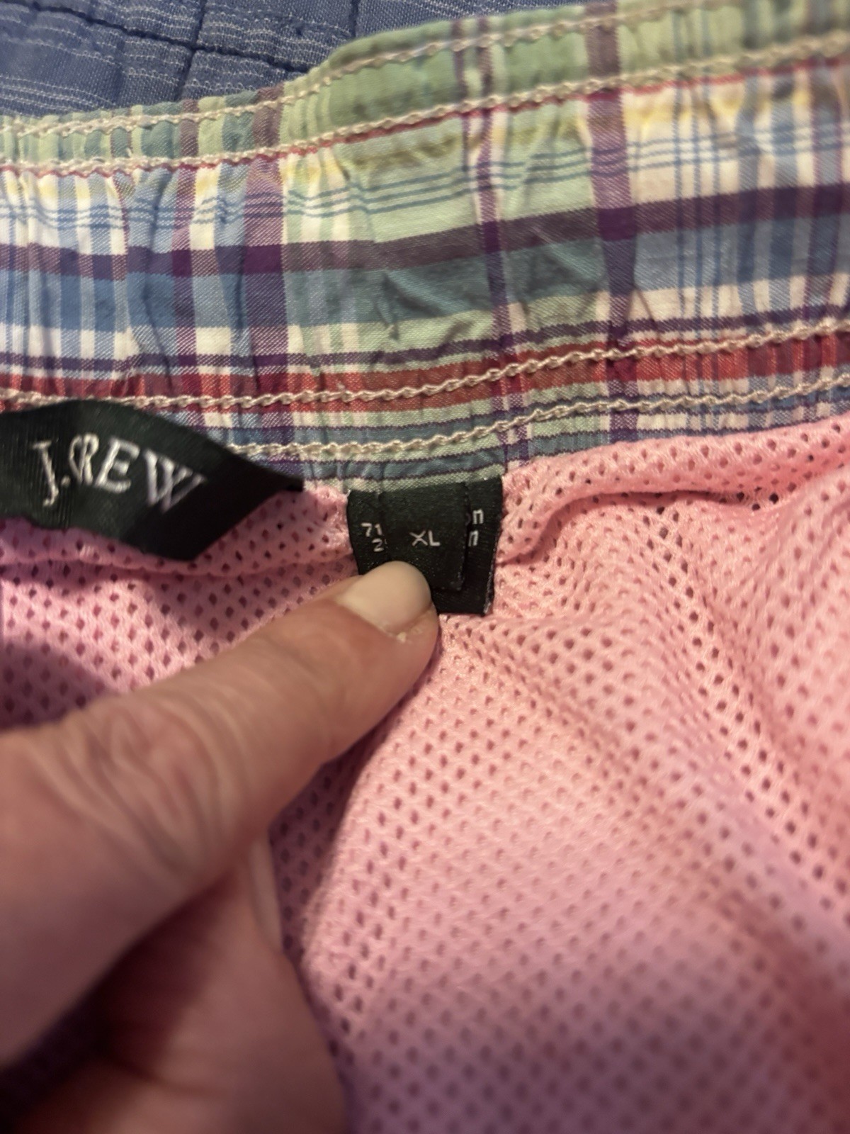 J.CREW Men’s Pink Solid Swim Shorts Mesh Lined Drawstring Pockets XL – Preppy!