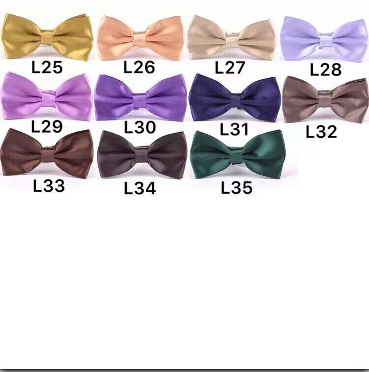 Bowtie Mens Adjustable Formal Wedding Party Necktie Bow Tie Solid Color Tuxedo