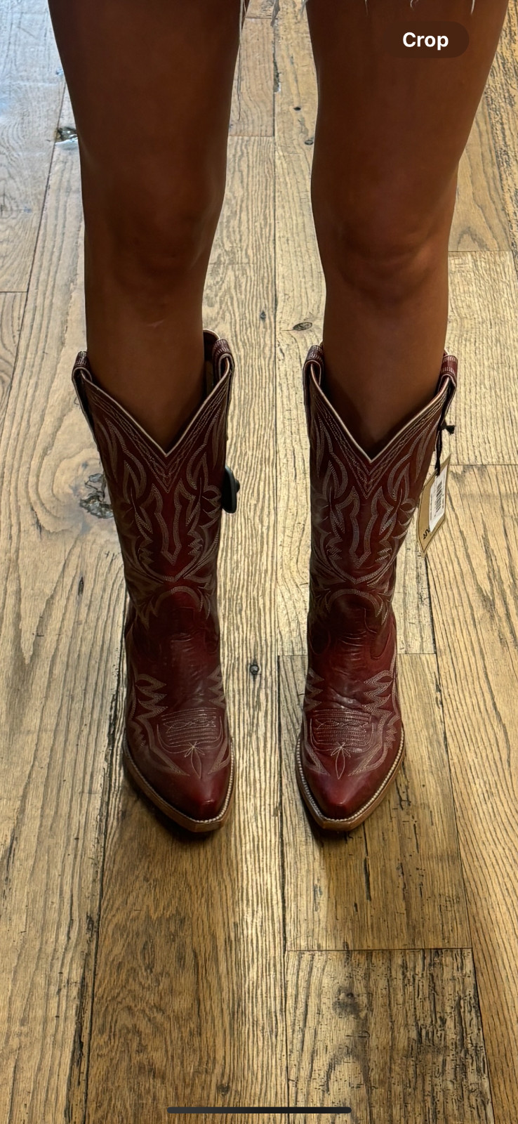allens cowboy boots – NWT, originally $500, red, not available online