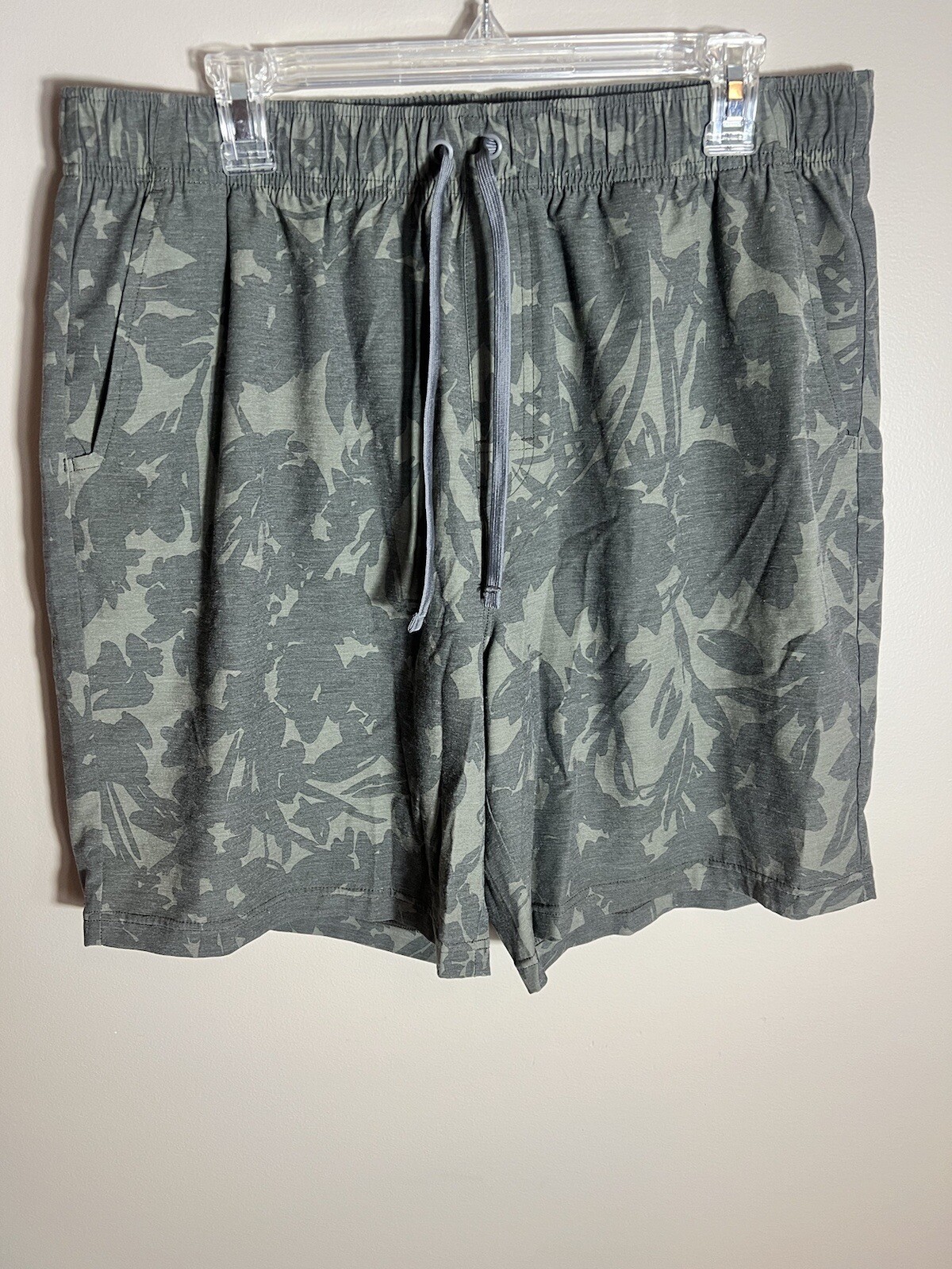 Prana Mens Mojo Hybrid Unlined Hiking Hiking Short Palm Print XL