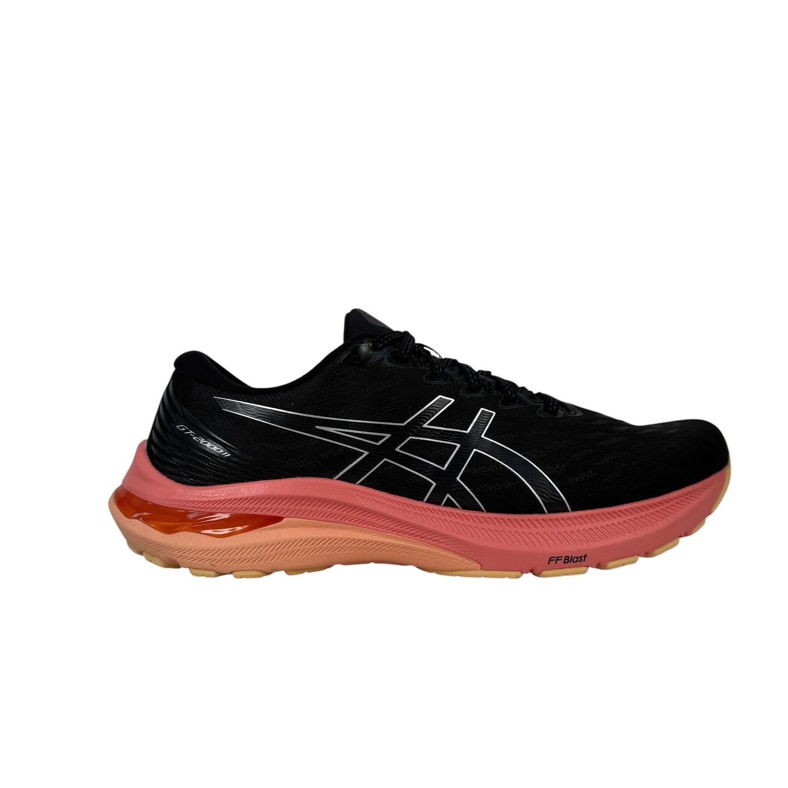 Asics GT 2000 11 Running Shoes Womens 10.5 Wide Black Pure Silver 1012B303 006