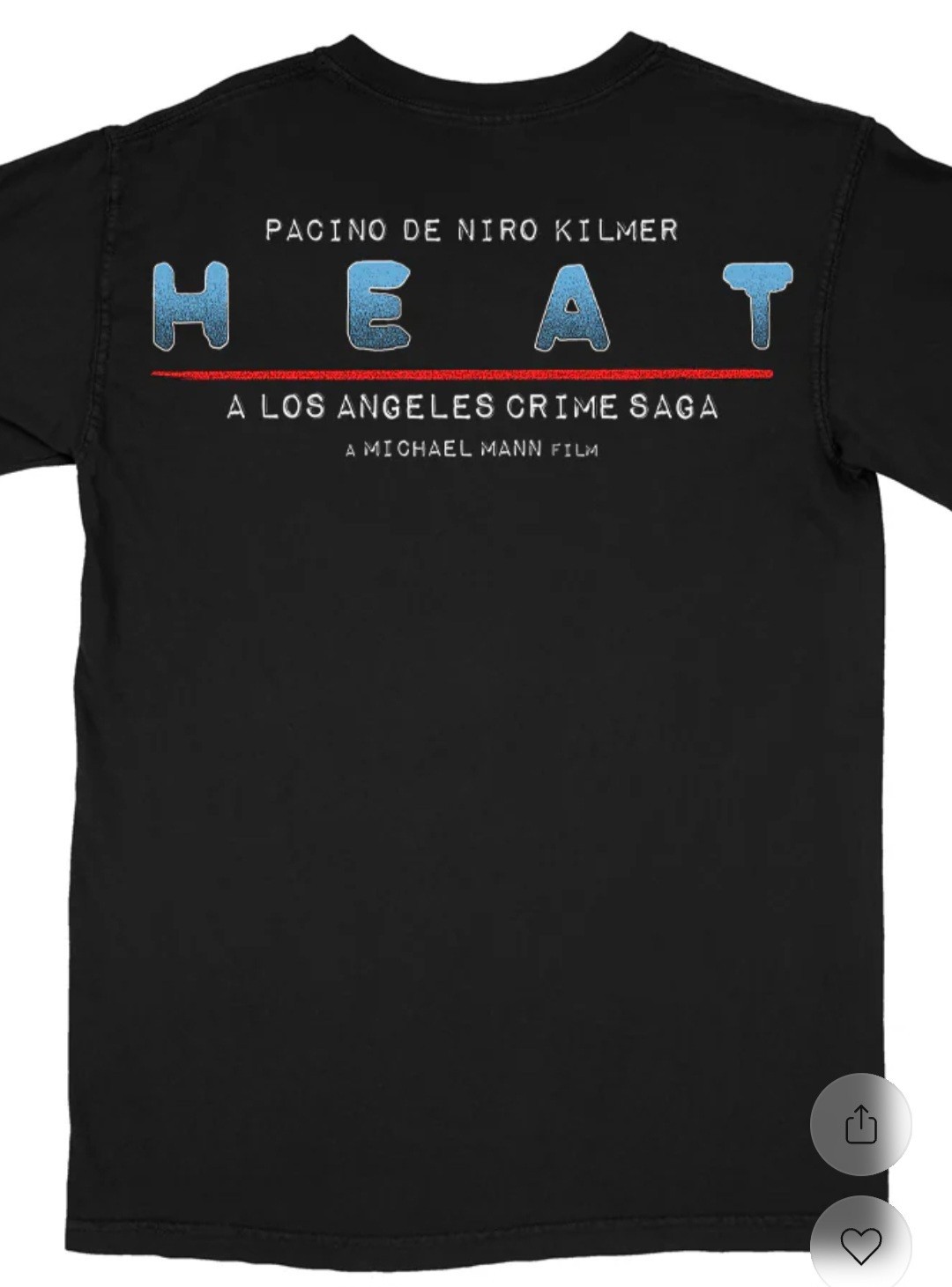 Rucking Fotten Michael Mann Heat Val Kilmer 30 Seconds Flat Men T-shirt Large L