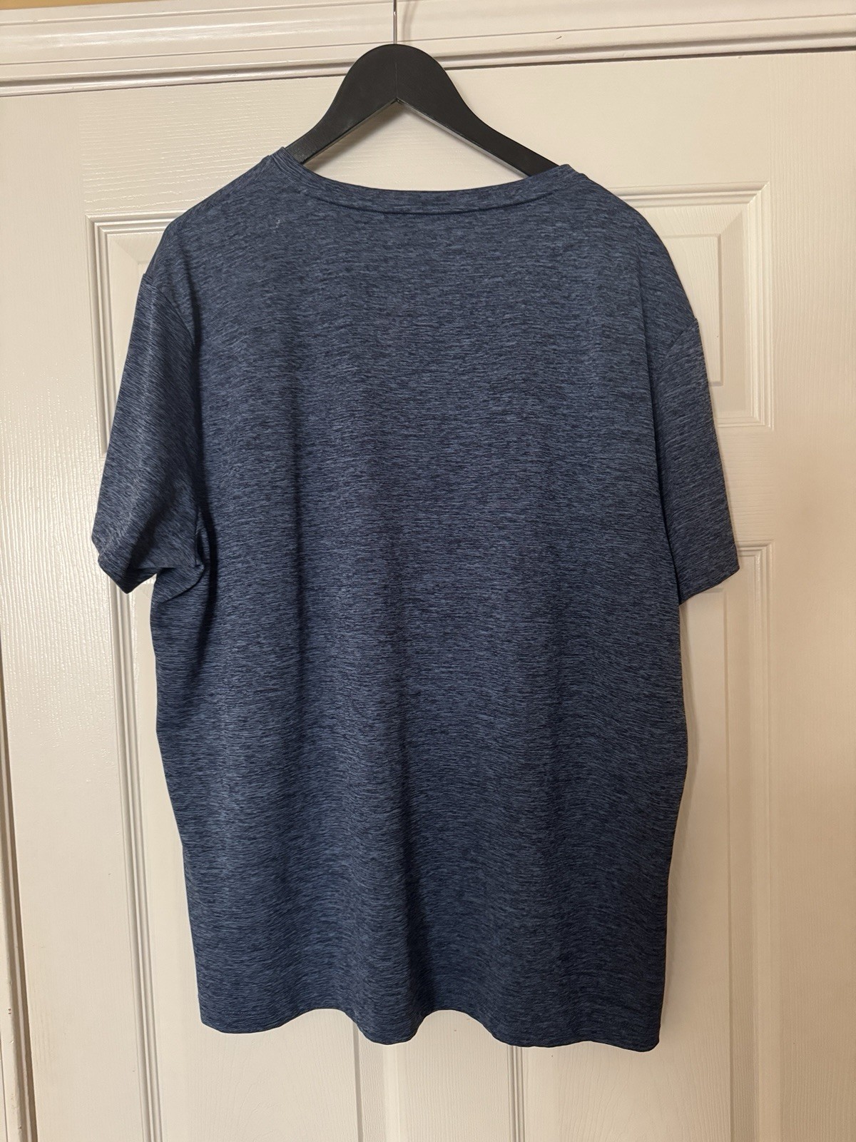 Alfani Mens XXL 2XL T-Shirt Short Sleeve V-Neck Dark Blue Polyester