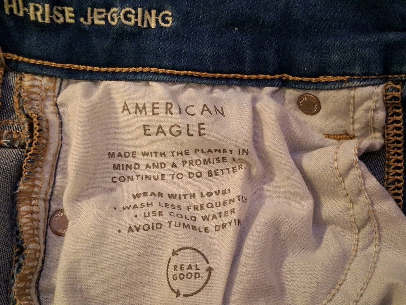 American Eagle Next Level Jeans Womens 2 Distressed High Rise Jegging Stretch