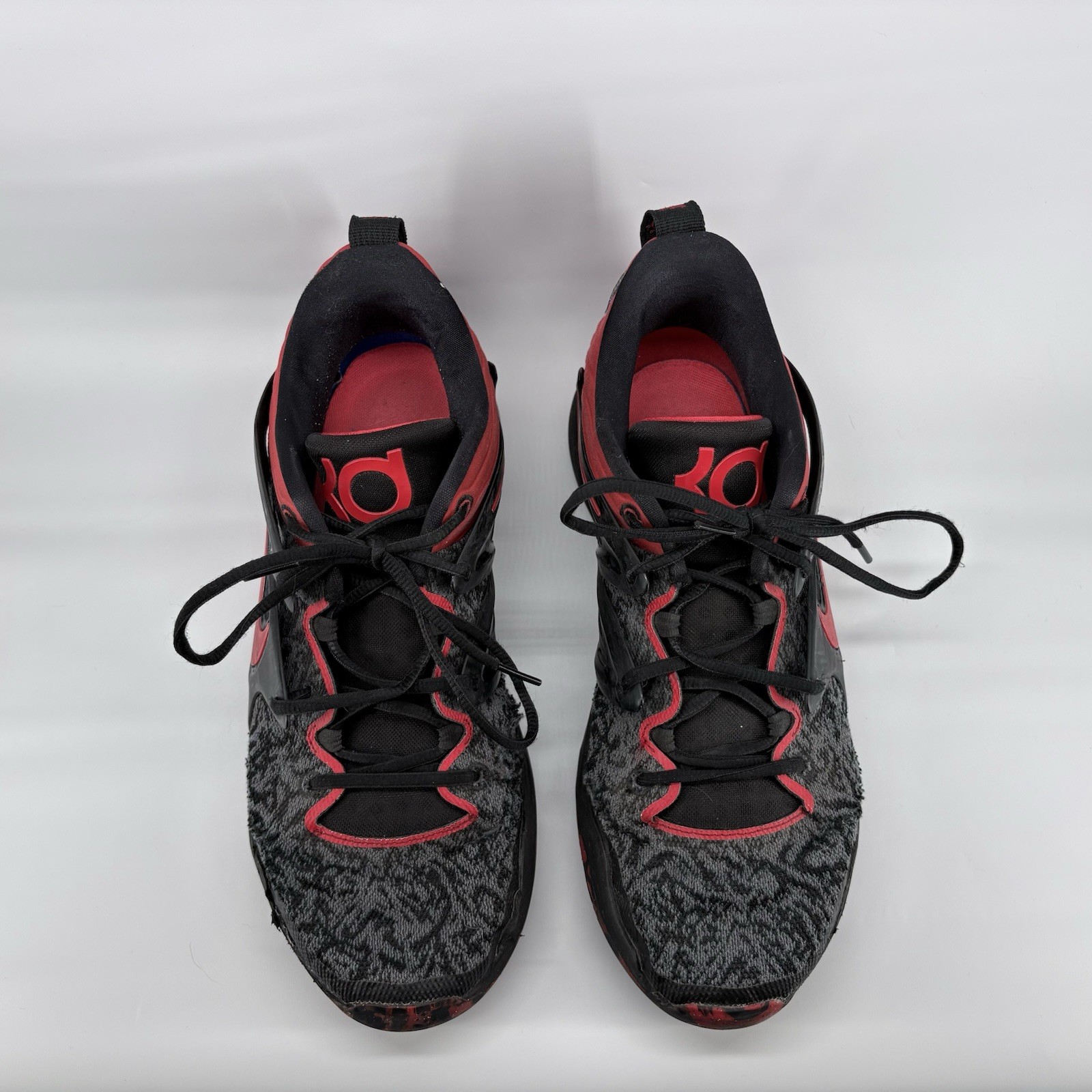 Nike KD 15 Bred Basketball Shoes Red and Black *READ*