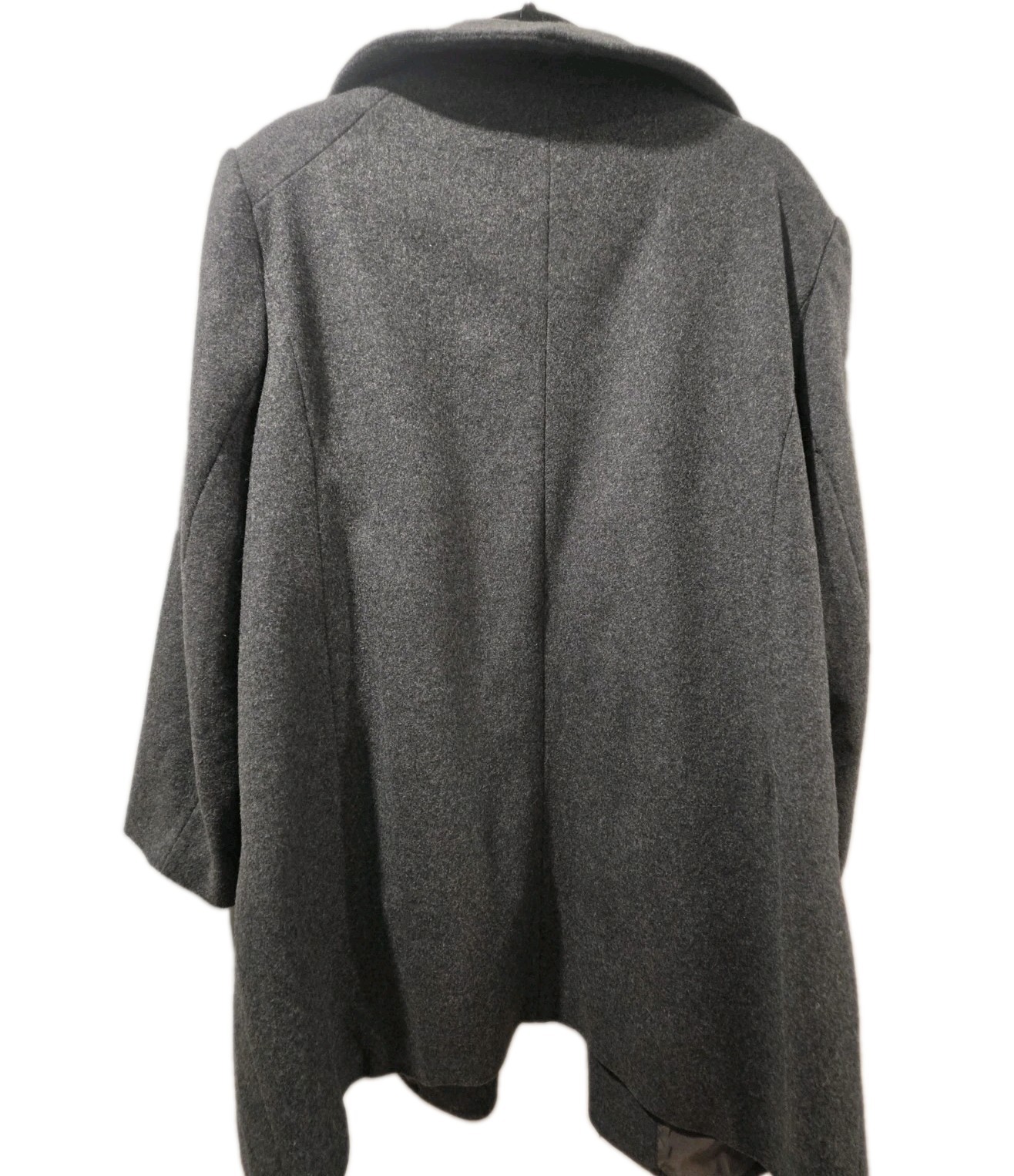 NWT “Quince” Women’s Italian Wool Cocoon Coat Heather Grey Size 2X Reg $185