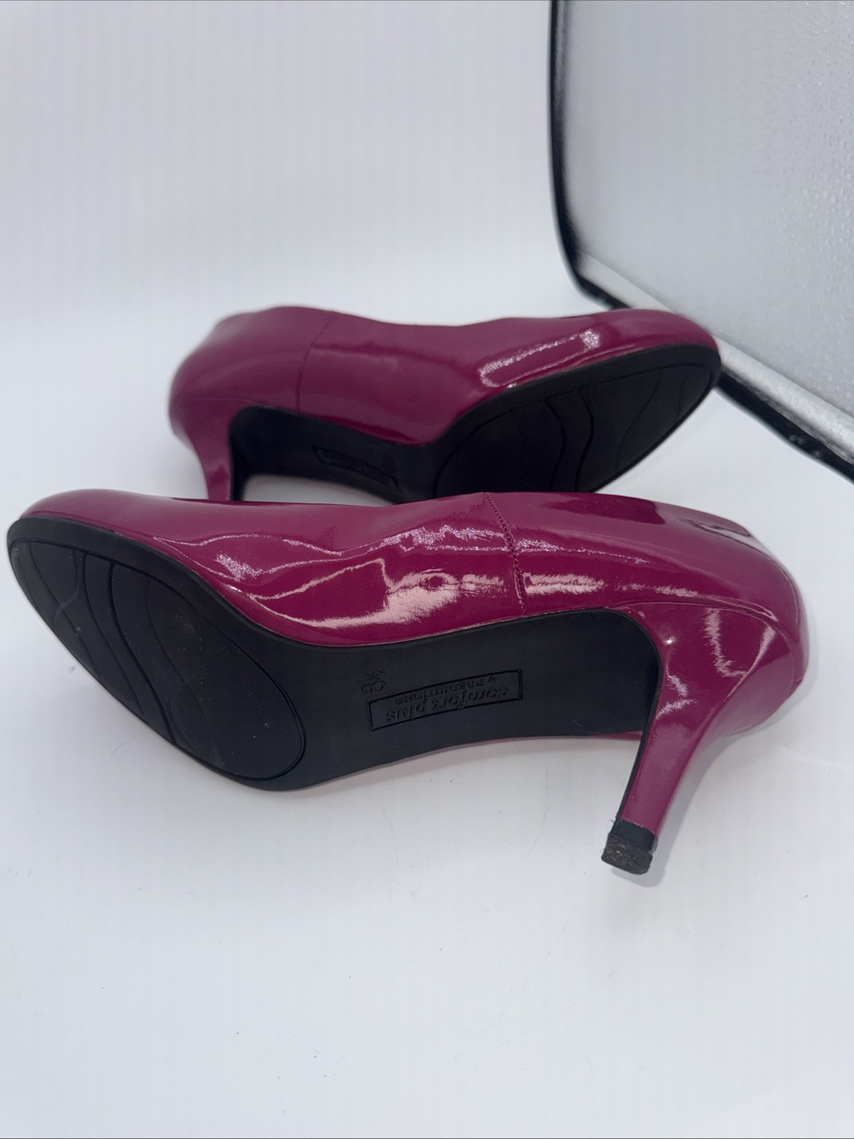 Comfort Plus by Predictions Karmen Women Pump Sz 8.5 Dress Hot Pink Patent Heel