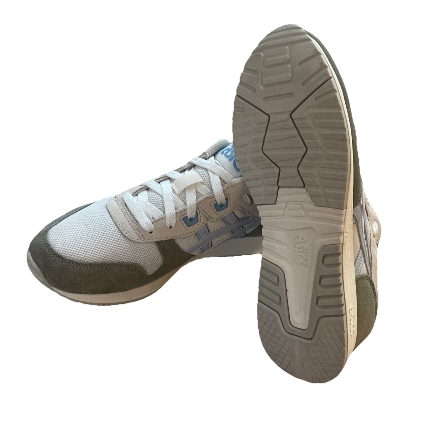Asics Lyte Classic Cream/Soft Sky Shoes Sneakers Women’s Size 8.5 US Worn Once