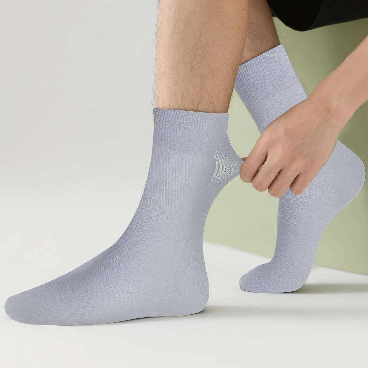 10Pairs Men’s Dress Socks Thin Casual Fashion Crew Mid Calf FAST SHIPPING