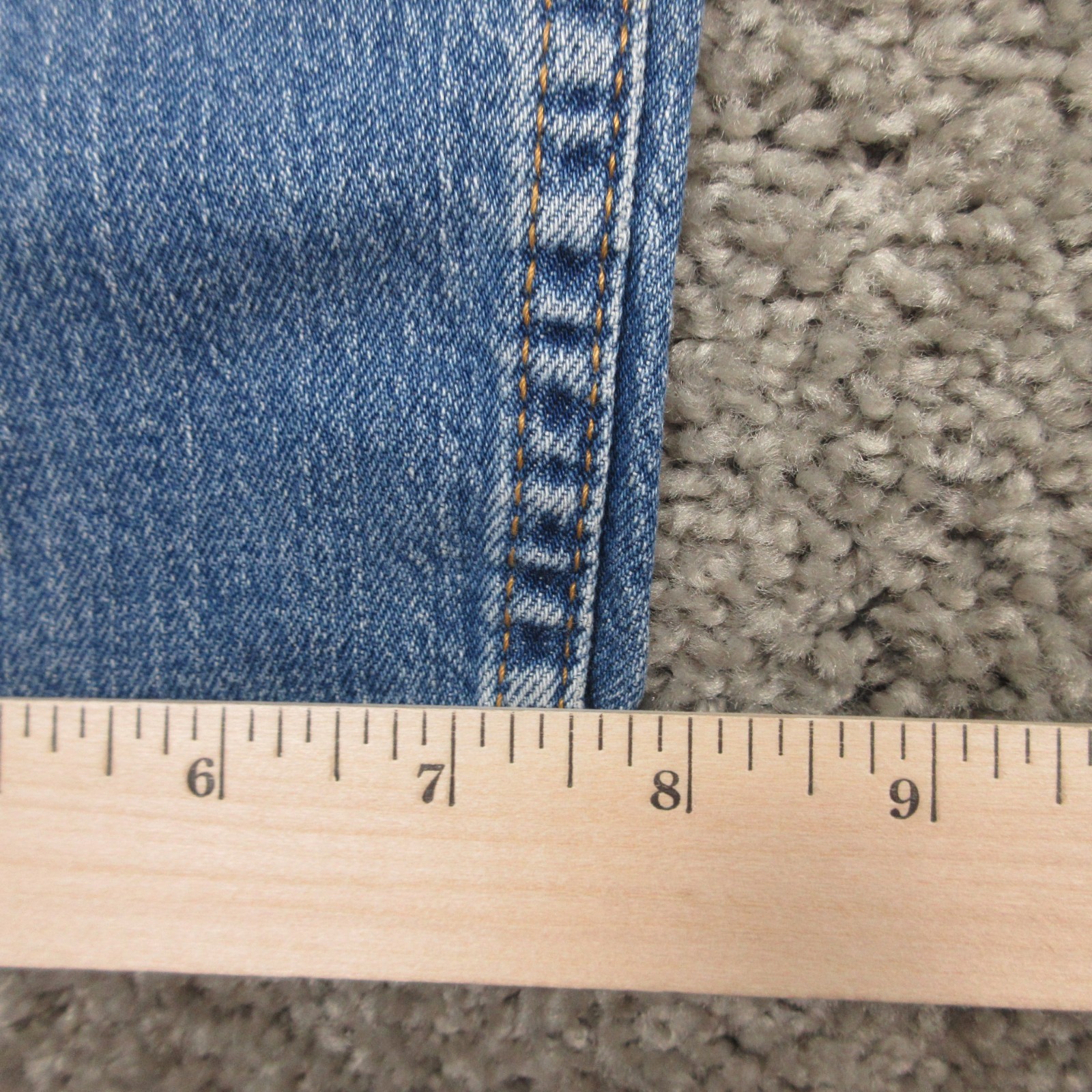Levis Jeans Mens 34×36 Blue 505 Regular Straight Faded Eco Ease Denim Pants