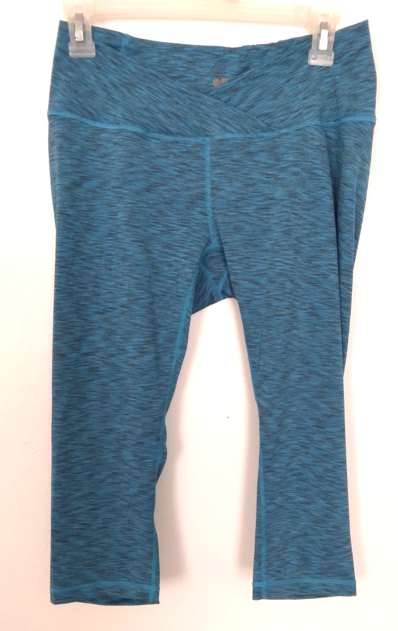 Ododos Capri Crisscross Waistband Leggings Size L