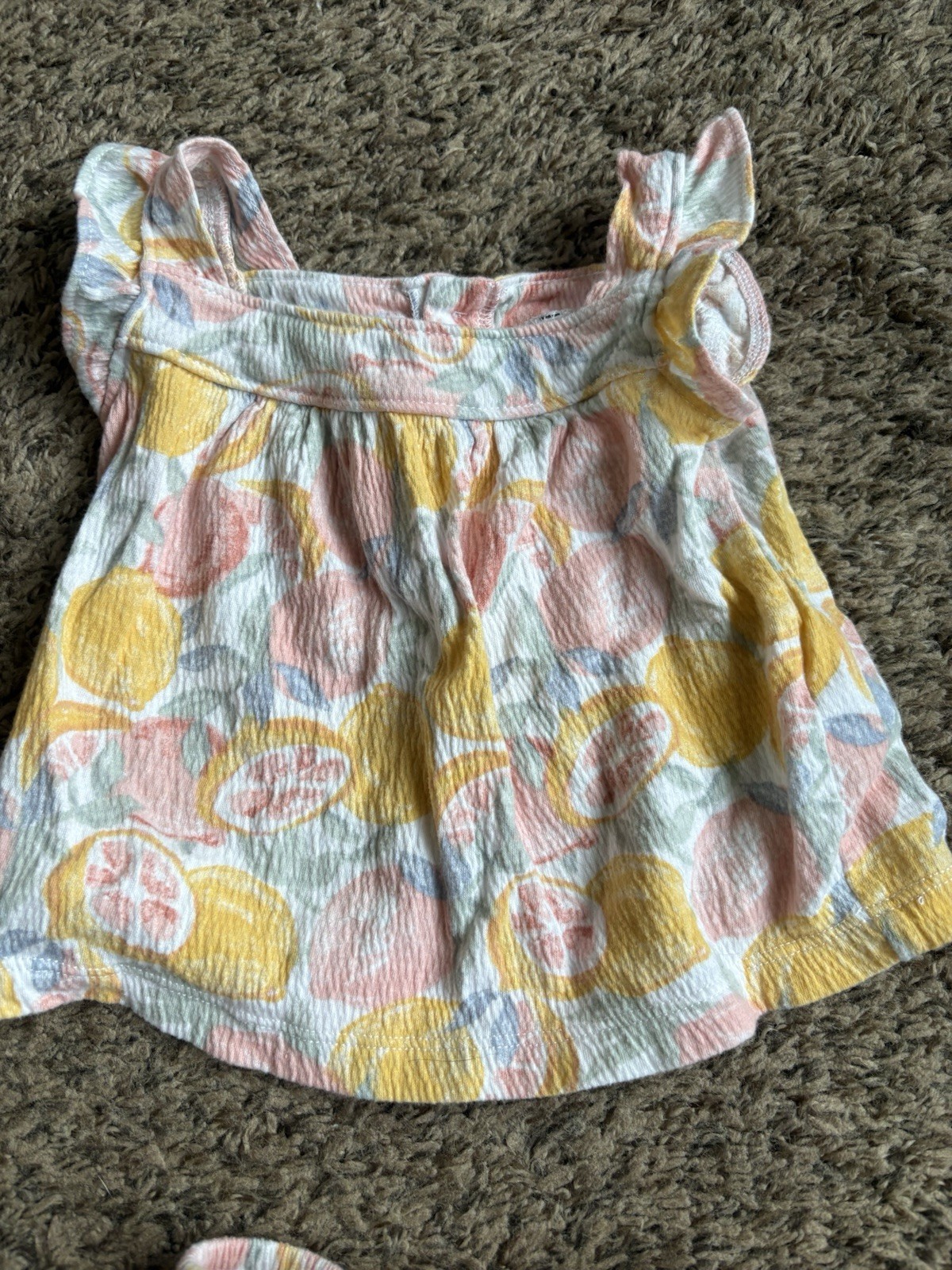 Carter’s Baby Girls 2-Piece Multicolor Floral Sleeveless Top & Bloomers Set 0-3M